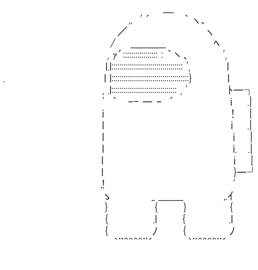 Among Usのアスキーアート hub スマホ対応のaaビューアー